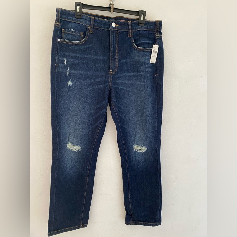 Pilcro Dark Blue Straight Leg Jeans NWT
31 tall high waisted